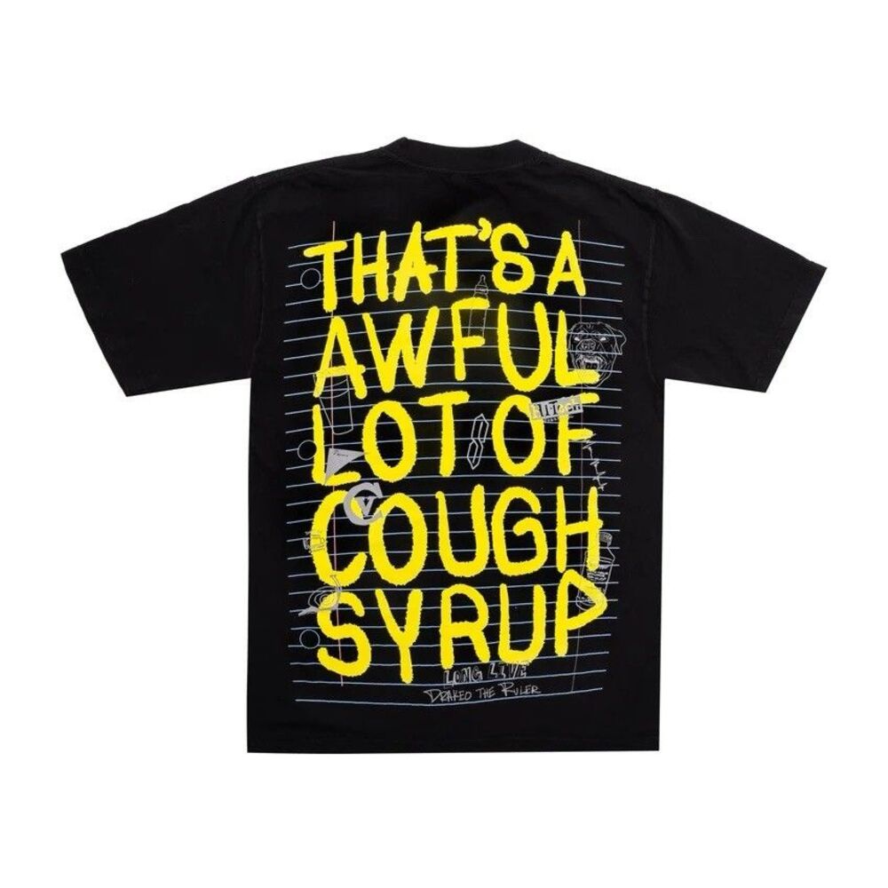 That's A Awful Lot Of Cough Syrup Notebook Doodle LLDTR Tee Men’s Medium